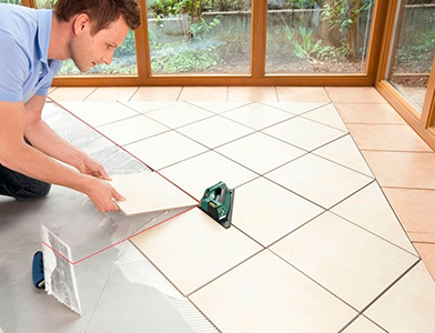 Ceramic Floor Tiles installation